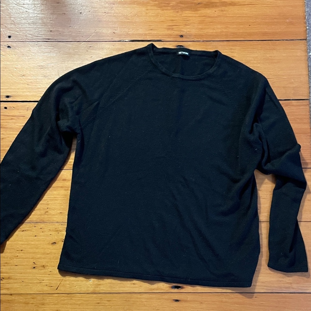 Classic Black Women's Crew Neck Sweater
